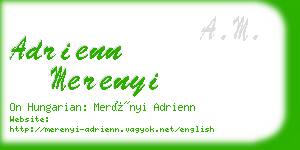 adrienn merenyi business card